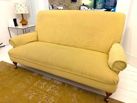 Photo of free Yellow 3 seater sofa (Palmers Green N14) #1