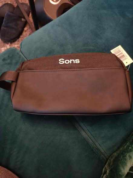 Photo of free Brand new black 'Sons' toiletry bag and mini compartment storage box (Hove BN3) #1