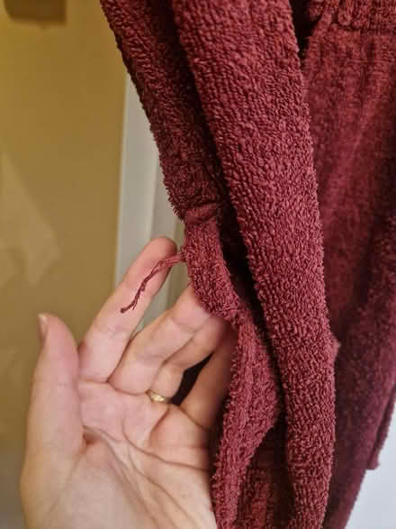 Photo of free Burgundy towelling robe (Crystal Palace, SE19) #4