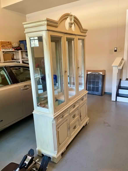 Photo of free Wood china cabinet (Ellicott City) #1