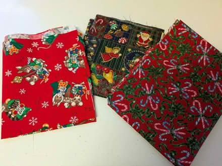 Photo of free 3 pieces (new) Xmas material (Coombe Bissett SP5) #1
