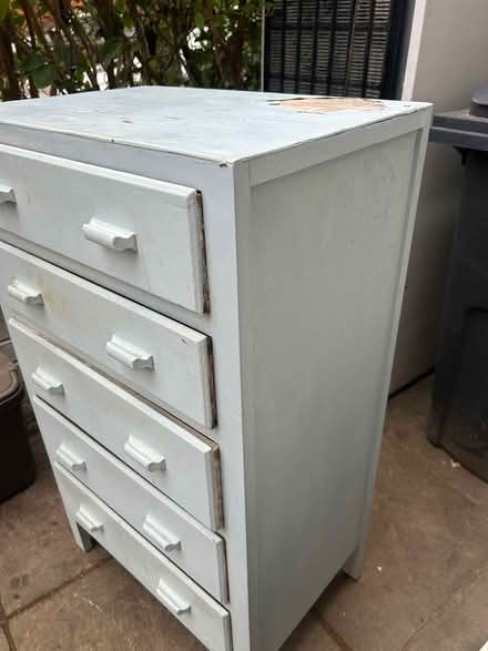 Photo of free Painted wooden chest of drawers (Wimbledon SW19) #2