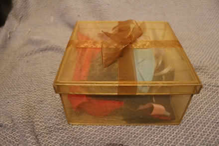Photo of free Small pretty box of assorted fabric scraps (Llynclys SY10) #2