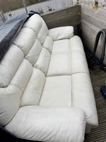 Photo of free 3 seater leather sofa (Poole BH12) #1