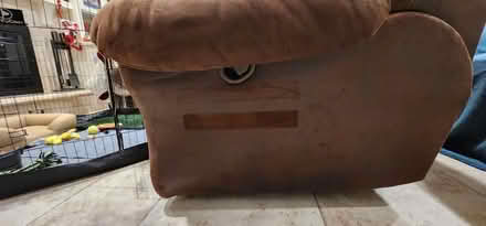 Photo of free Brown reclining sofa (Bartlett downtown) #4