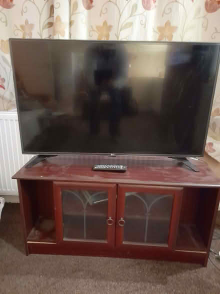 Photo of free LG Smart TV and TV Cabinet, plus Sky Box. (Cleveleys FY5) #1