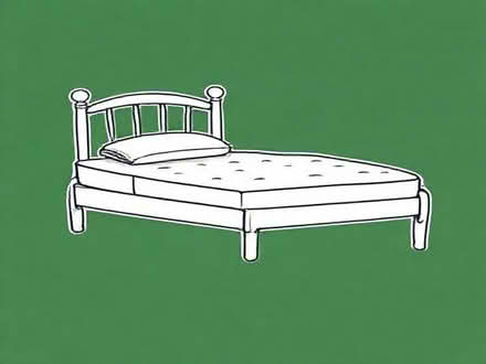 Photo of Double bed with mattress and frame (Farnley LS12) #1