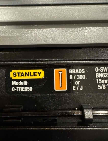 Photo of free Stanley TRE650 electric brad nailer (SW11) #2