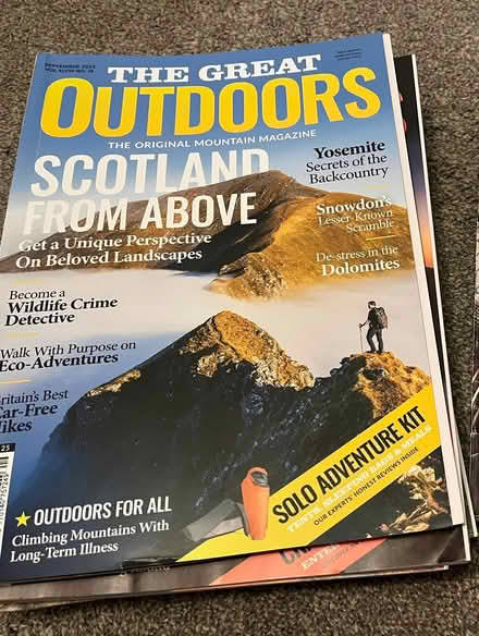 Photo of free The Great Outdoors magazines (Newton Mearns G77) #1