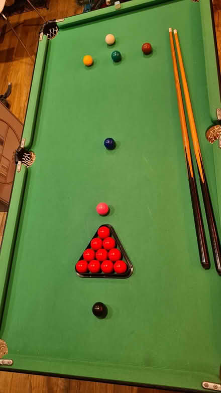 Photo of free Mini snooker/pool table (4foot, 6 inch) - foldable legs (Croxley Green WD3) #1