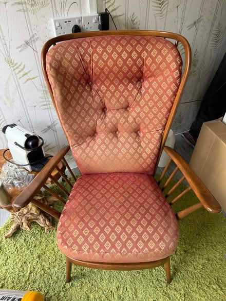 Photo of free ERCOL Evergreen Armchairs (pair) (WOODNEWTON, Nr. OUNDLE) #4