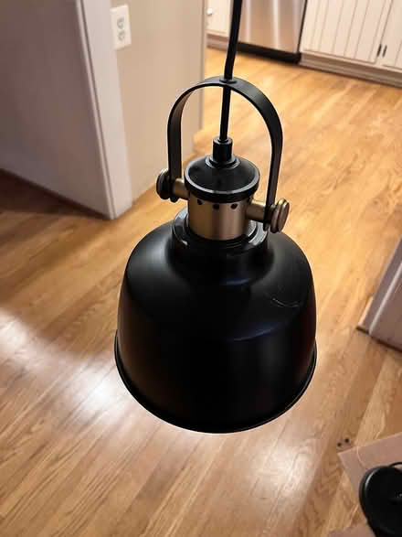 Photo of free Pendant lights - 2, black (Bethesda) #1