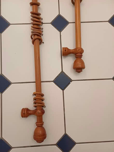 Photo of free 2 Solid Wooden Curtain Rails (SE16) #1