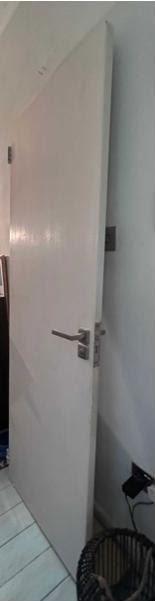 Photo of free Flat door with handle, hinges attached and thumb turn lock (Headington OX3) #2