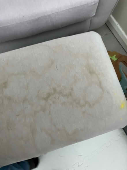 Photo of free Grey armchair and footstool (Castleford) #3