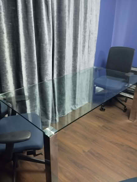 Photo of free Large Glass dining table. 1.8m by 0.9m. (Hillyfields SO16) #1