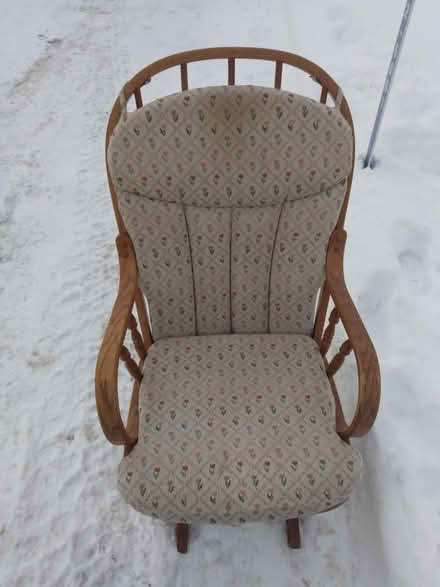 Photo of free Rocking Chair with Cushions (CURB 1166 Castle Hill Cr.) #1