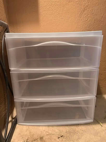 Photo of free Clear plastic drawers (Mountain View, CA) #1