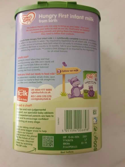 Photo of free C&G 1st Infant Milk 800g SEALED+NEW (ME16 - Allington) #3