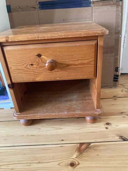 Photo of free Solid pine bedside unit (Bear Flat) #1