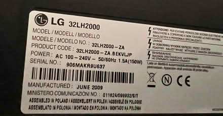 Photo of free 32” tv (KT4) #2