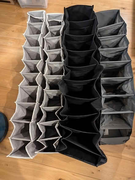 Photo of free 4 fabric shoe racks - hanging (Wimbledon Park (SW19)) #1