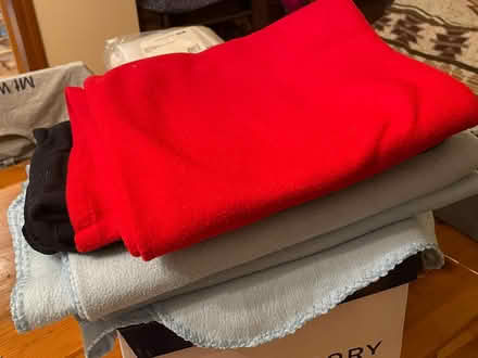 Photo of free 4 fleece blankets (Wedgwood) #1