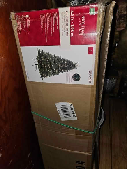 Photo of free Xmas tree, stand, ornaments (Chesterton IN) #1