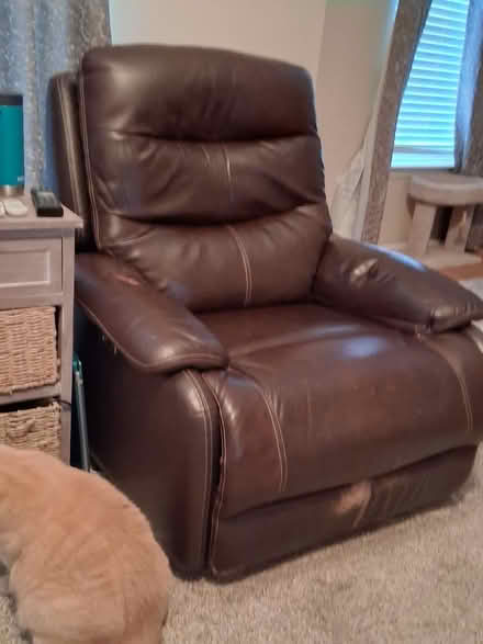 Photo of free Leather power rocking recliner (Howell Twp. Byron Rd/M59) #1