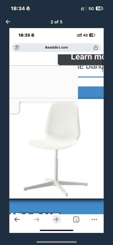 Photo of free 4 x chairs (W9) #2