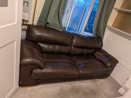 Photo of free 3 seater leather sofa (CR7) #1