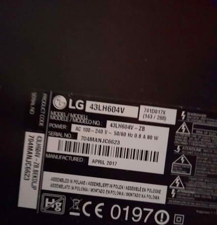 Photo of free LG Smart TV and TV Cabinet, plus Sky Box. (Cleveleys FY5) #2