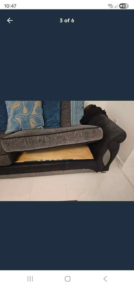 Photo of free 3 pice sofa set 2 x 3 seater and 1 cuddler (Cranford TW5) #3