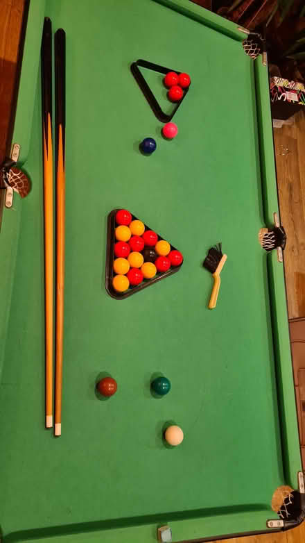 Photo of free Mini snooker/pool table (4foot, 6 inch) - foldable legs (Croxley Green WD3) #4