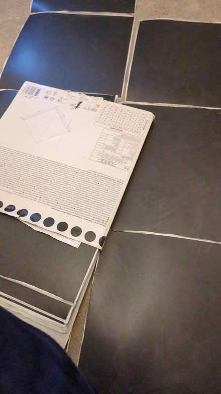 Photo of free faux slate adhesive floor tiles (Birmingham, Selly Oak) #2