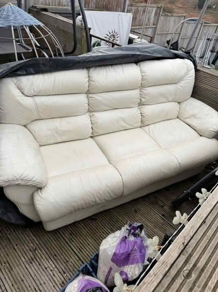 Photo of free 3 seater leather sofa (Poole BH12) #2