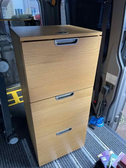 Photo of free wood effect filing cabinet (Turnford EN8) #2