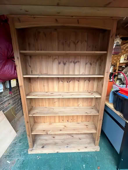 Photo of free Large real wood (pine) bookshelf (HP1) #4