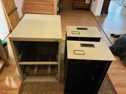 Photo of free 2 drawers metal filing cabinet (Dalbeattie DG5) #1