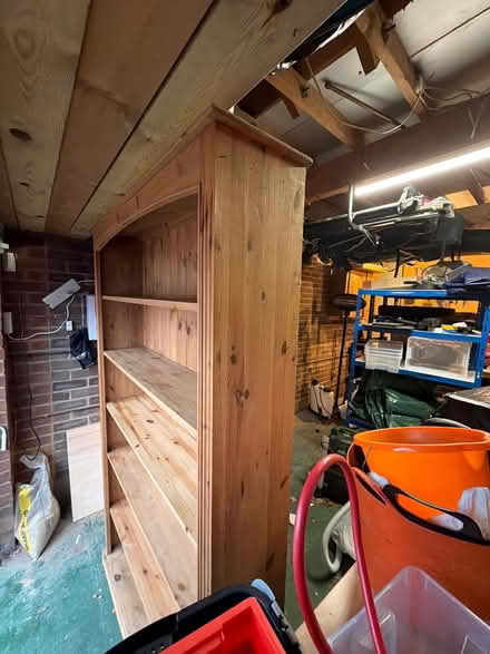 Photo of free Large real wood (pine) bookshelf (HP1) #3