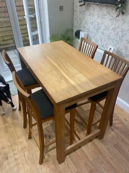Photo of free Breakfast bar table with 4 chairs (Heysham Village LA3) #4