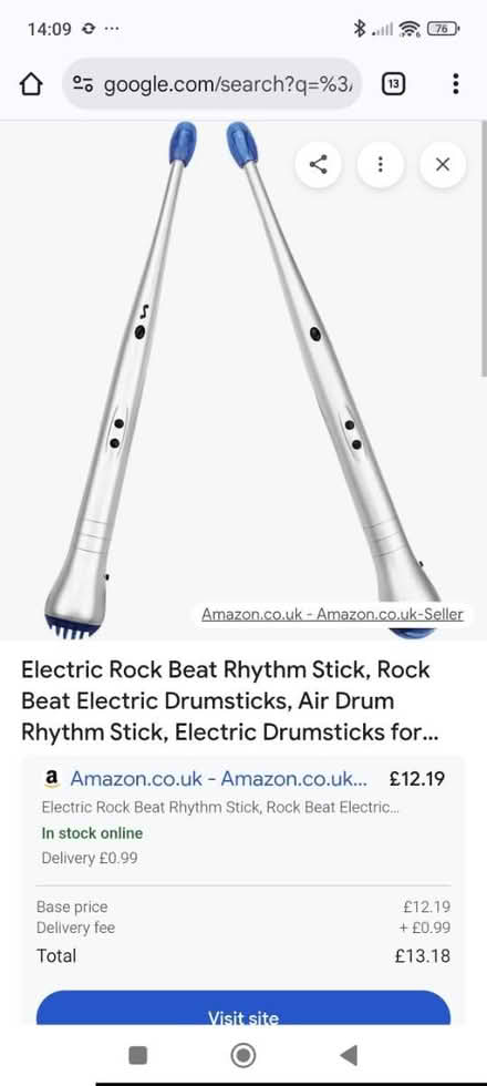 Photo of free Kids toy - air drum sticks (TN39 4JT) #3