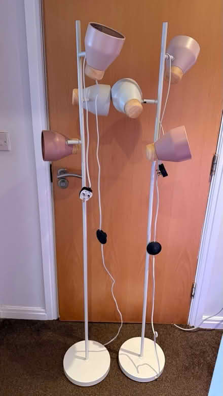 Photo of free Pink and cream floor lamps & wall (WA10) #1