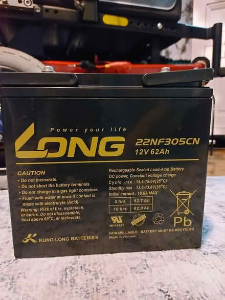 Photo of Electric Wheelchair battery (Hayling Island PO11) #1