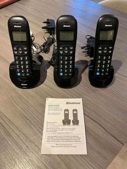 Photo of free Cordless landline phone with 3 handsets (Bisley GU24) #1