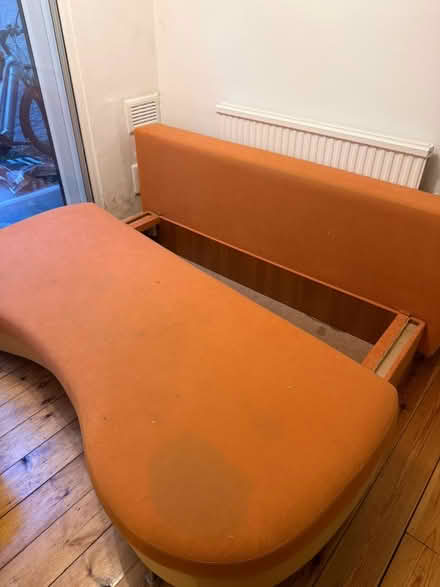 Photo of free Orange sofa bed (White City W12) #1
