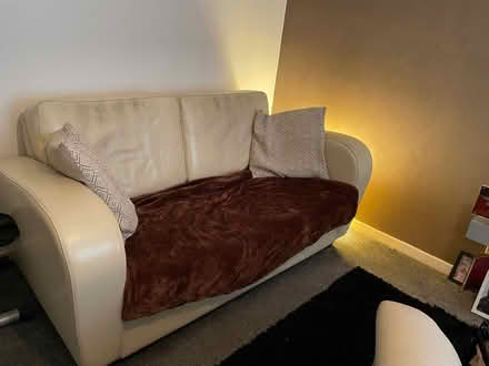 Photo of free Cream sofa/ couch (OL6 8YD) #2