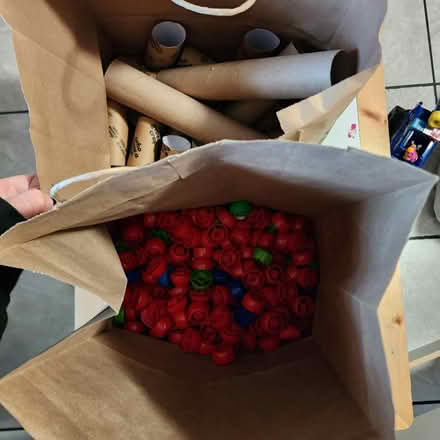 Photo of free Paper rolls and plastic yogurt lids (Dolton) #1