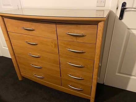 Photo of free Drawers with glass top (Eh17) #1
