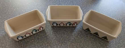 Photo of free 3 mini ceramic (bread?) pans (North Cambridge) #1